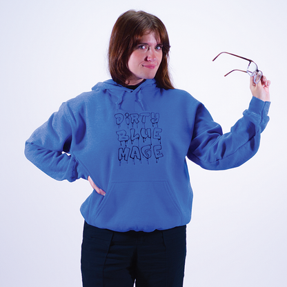 Dirty Blue Mage Embroidered Hoodie