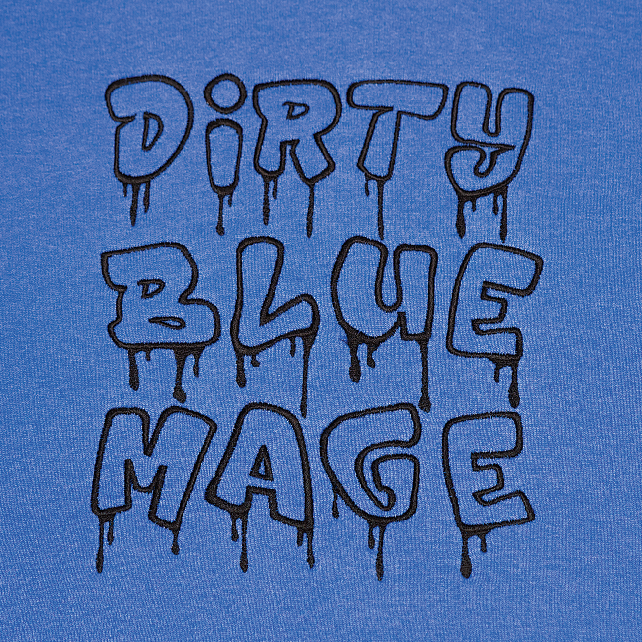 Dirty Blue Mage Embroidered Hoodie