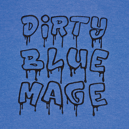 Dirty Blue Mage Embroidered Hoodie